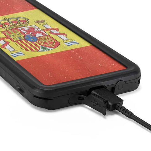 Spain Flag Distressed Galaxy S20 Plus Waterproof Case